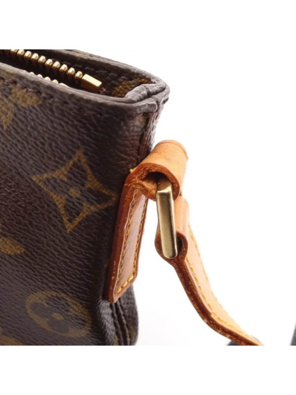 Louis Vuitton Shoulder Bag Trotteur Canvas Leather